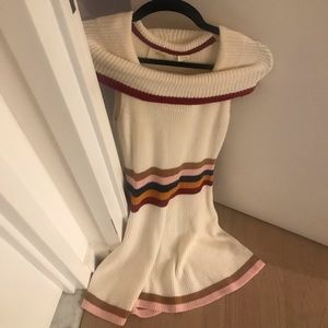 Cute Maeve by Anthropologie sweater dress with collar.